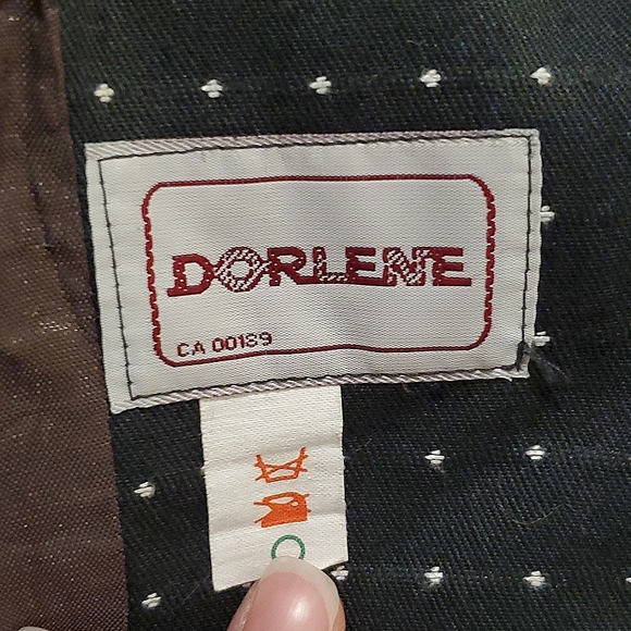 🍭 3 x $25 | DORLENE Vintage Spotted Blazer Jacket sz. Lrg - Picture 7 of 8